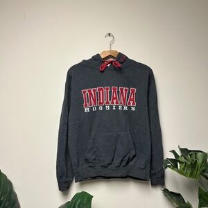 Early 00s Indiana University Embroidered Spell Out College Hoodie